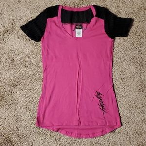 Harley Davidson pink and black tee